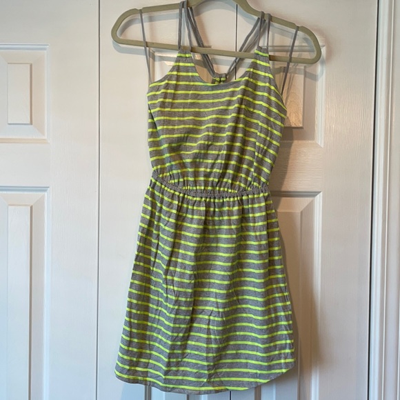Express Neon Striped Dress - Picture 1 of 3